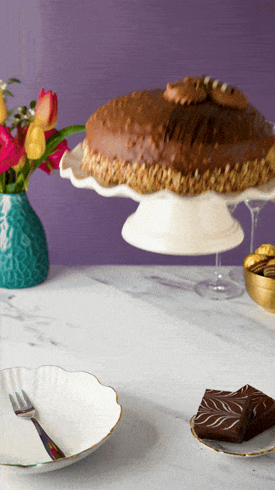 Luxury Nutella Crunch Dome Cake