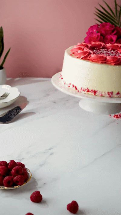 Ultimate Raspberry Ripple Cake