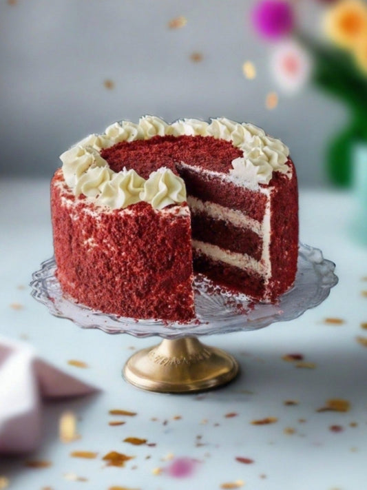 50th Birthday Cake Bundle - Red Velvet Cake