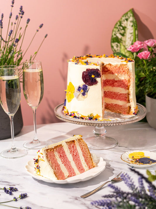 Elderflower & Rose Garden Cake
