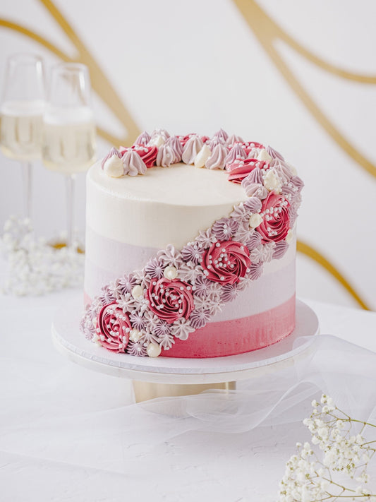 Floral Waterfall Cake