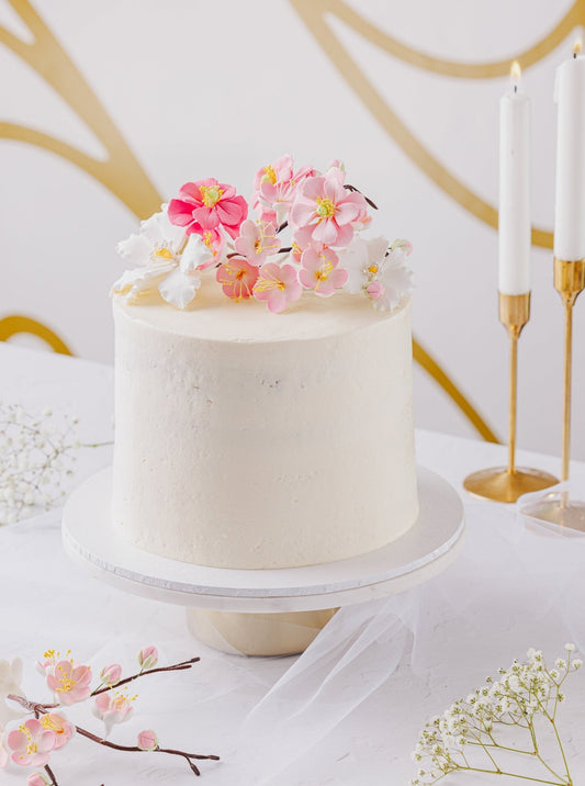 'Naked' Blossom Cake